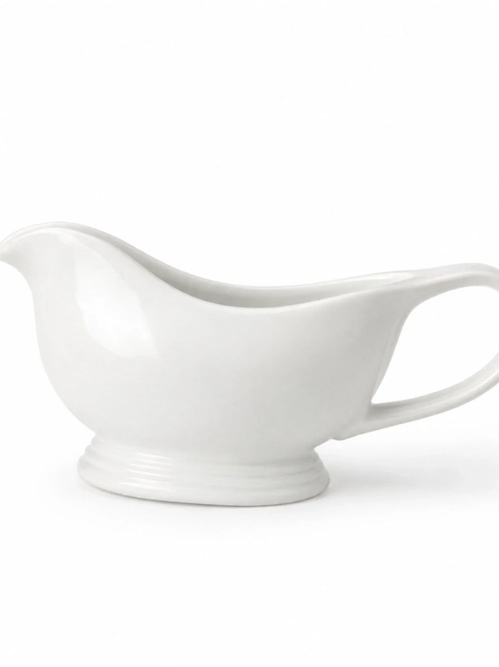 Cost Plus World Market White Ceramic Gravy Boat